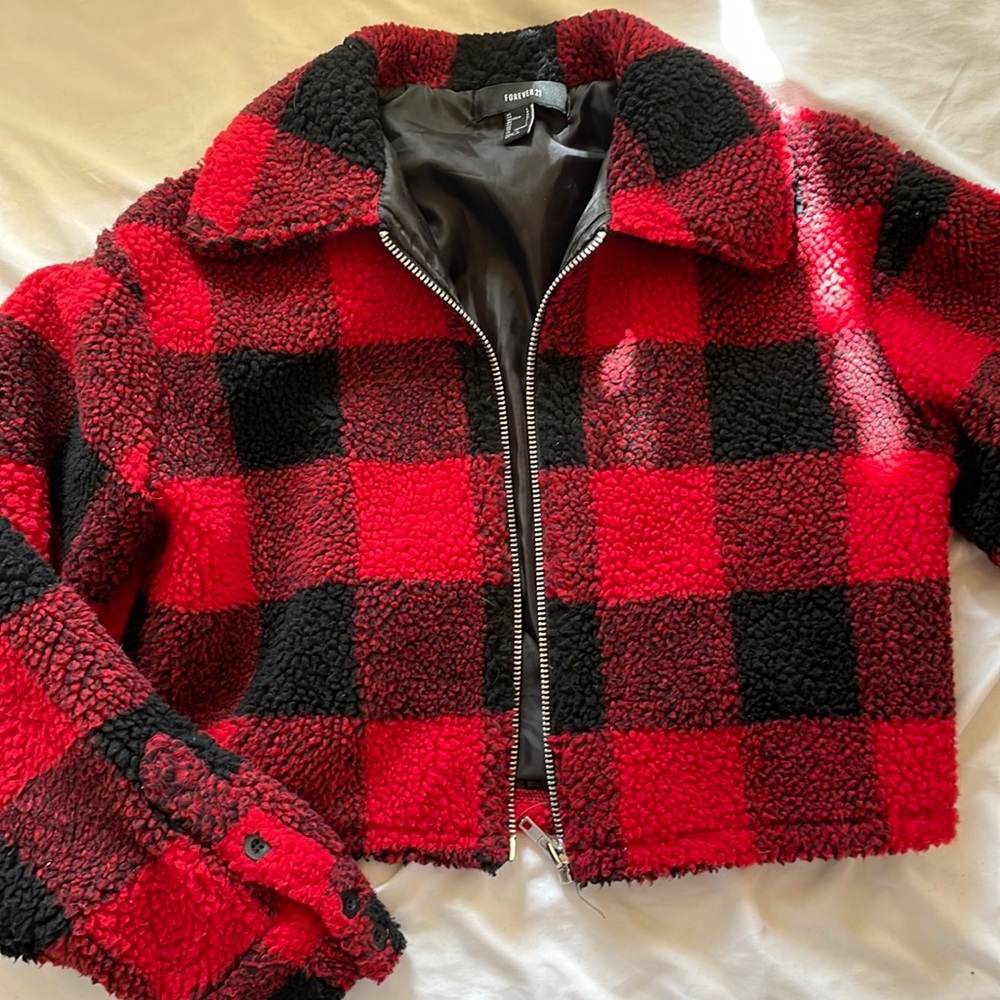 Red & Black Plaid Jacket